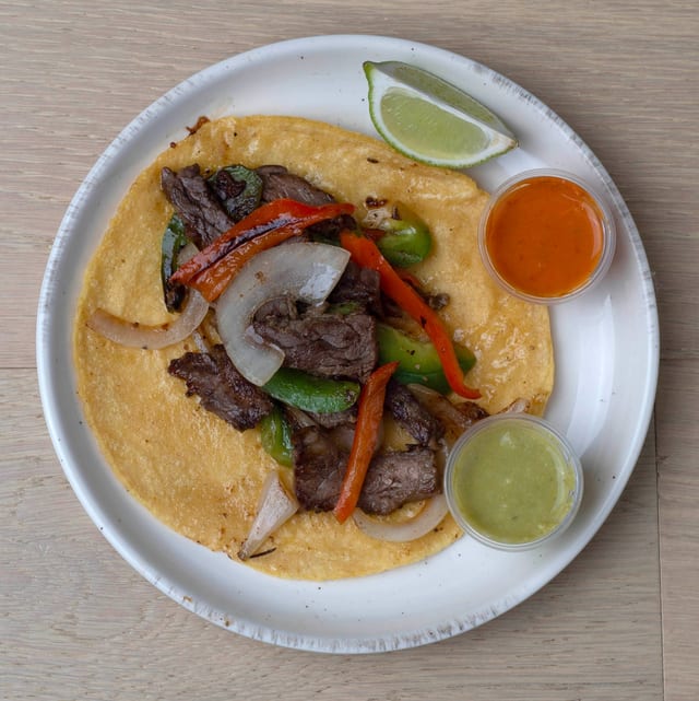 Beef Fajita Taco.