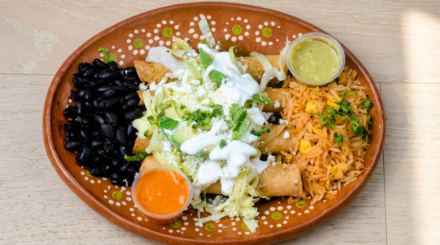 Chicken Flautas Ahogadas.