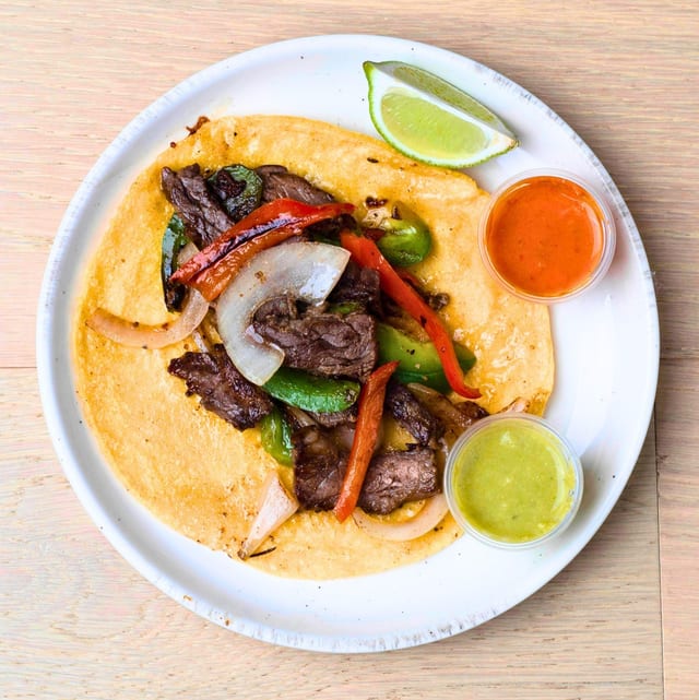 Beef Fajita Taco.