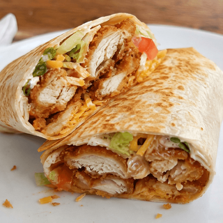 Crispy Chicken Wrap with Fries