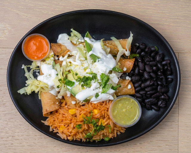 Chicken Flautas Ahogadas.